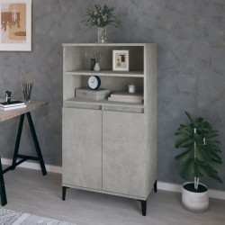 Sonata H Висок шкаф, бетонно сив, 60x36x110 см, инженерно дърво - Шкафове, Витрини, Модулни секции