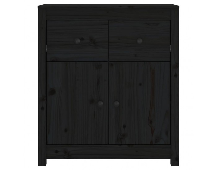 Sonata H Сайдборд, черен, 70x35x80 см, бор масив Sonata H Сайдборд, черен, 70x35x80 см, бор масив