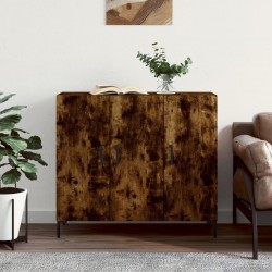 Sonata H Сайдборд, опушен дъб, 90x34x80 см, инженерно дърво - Шкафове, Витрини, Модулни секции