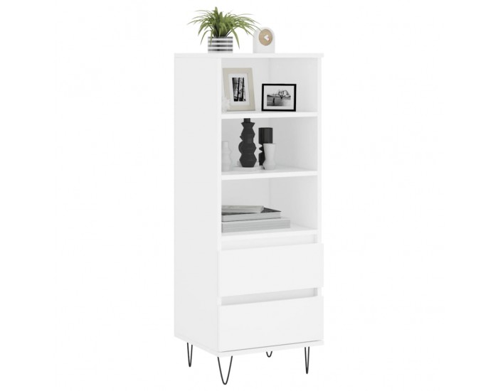 Sonata H Висок шкаф, бял, 40x36x110 см, инженерно дърво