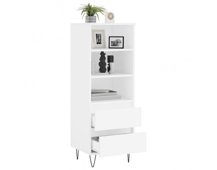 Sonata H Висок шкаф, бял, 40x36x110 см, инженерно дърво