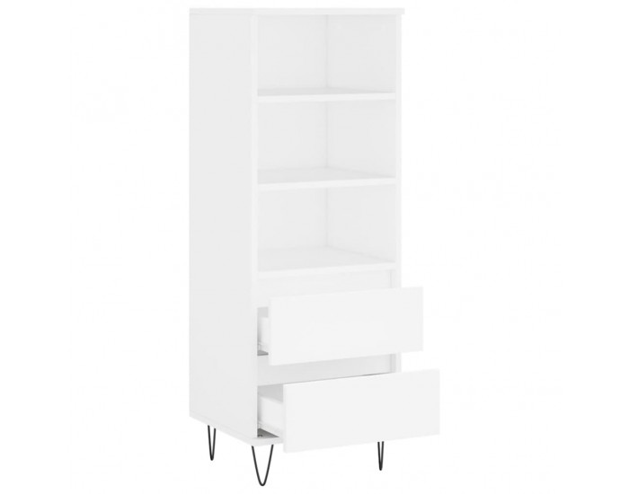 Sonata H Висок шкаф, бял, 40x36x110 см, инженерно дърво