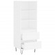 Sonata H Висок шкаф, бял, 40x36x110 см, инженерно дърво