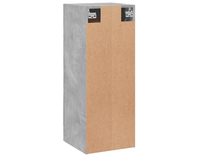 Sonata H Стенен шкаф, бетонно сив, 34,5x34x90 см, инженерно дърво