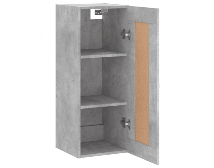 Sonata H Стенен шкаф, бетонно сив, 34,5x34x90 см, инженерно дърво