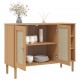 Sonata H Сайдборд SENJA, ратанова визия, 112x40x80 см, бор масив Sonata H Сайдборд SENJA, ратанова визия, 112x40x80 см, бор масив