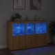 Sonata H Сайдборд с LED светлини, сонома дъб, 162x37x100 см Sonata H Сайдборд с LED светлини, сонома дъб, 162x37x100 см