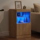 Sonata H Сайдборд с LED светлини, сонома дъб, 41x37x67 см Sonata H Сайдборд с LED светлини, сонома дъб, 41x37x67 см