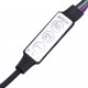 Sonata H Сайдборд с LED светлини, oпушен дъб, 60,5x37x67 см