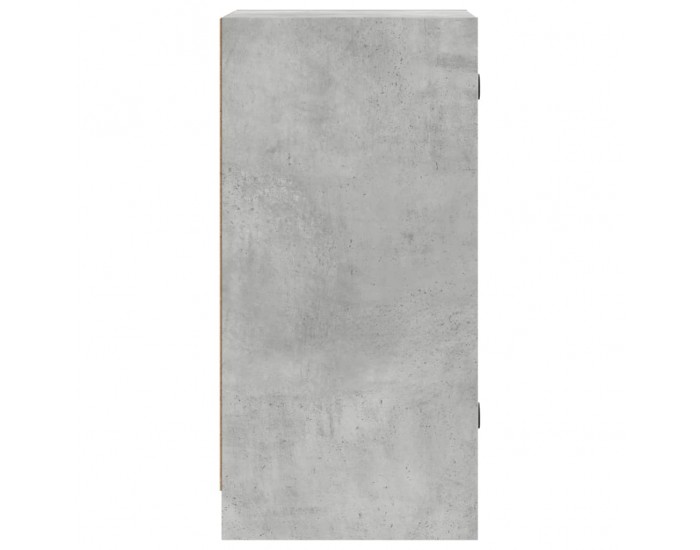 Sonata H Страничен шкаф със стъклени врати, бетонно сива, 35x37x75,5 cm