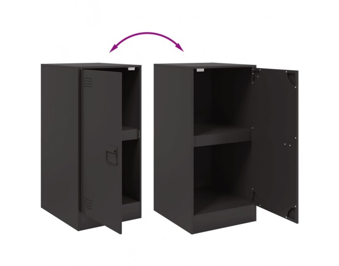 Sonata H Бюфет, черен, 34,5x39x73 см, стомана