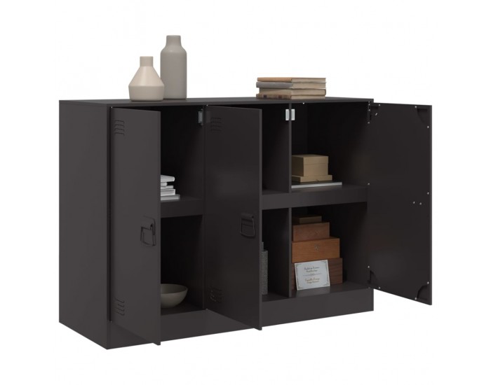 Sonata H Бюфет, черен, 99x39x73 см, стомана