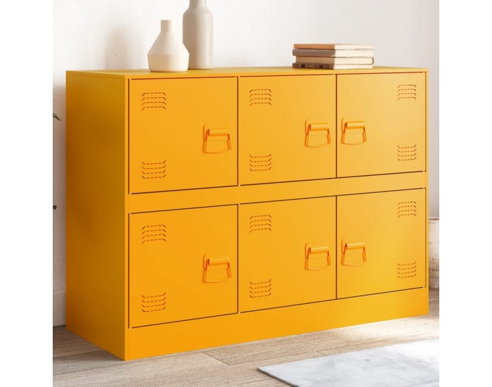 Sonata H Бюфет, горчица жълто, 99x39x73 см, стомана