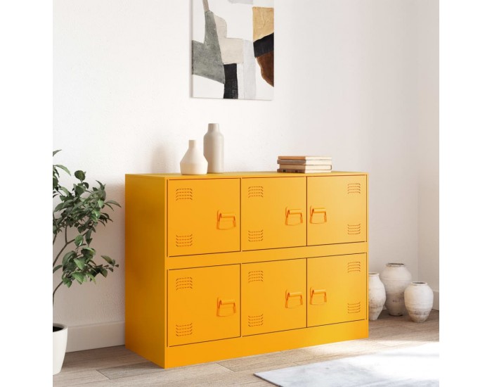 Sonata H Бюфет, горчица жълто, 99x39x73 см, стомана