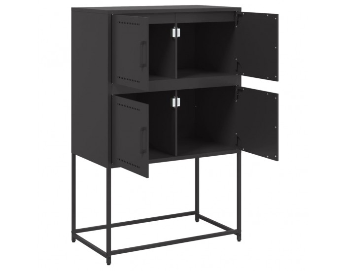 Sonata H Бюфет, черен, 68,5x38,5x107 см, стомана