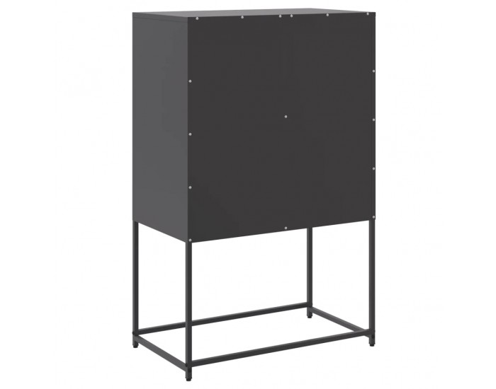 Sonata H Бюфет, черен, 68,5x38,5x107 см, стомана