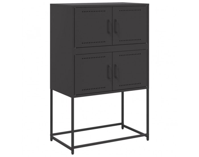 Sonata H Бюфет, черен, 68,5x38,5x107 см, стомана