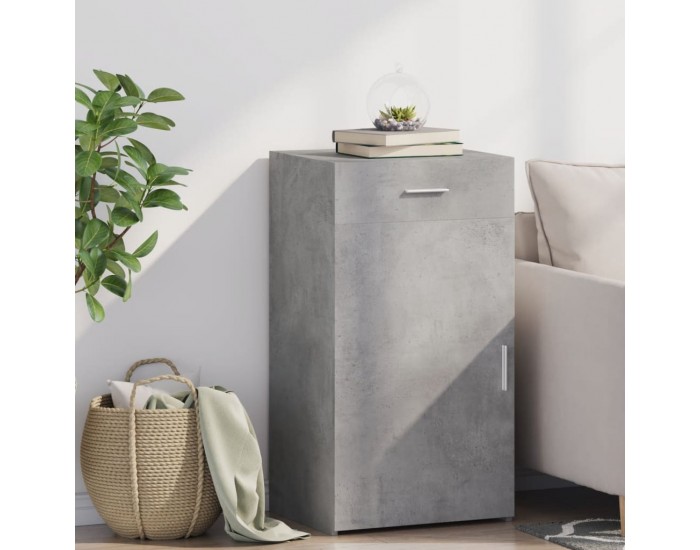 Sonata H Бюфет, бетонно сив, 50x42,5x93 см, инженерно дърво