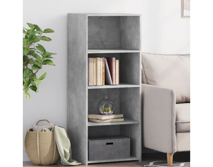 Sonata H Висок шкаф, бетонно сив, 50x41x124 см, инженерно дърво