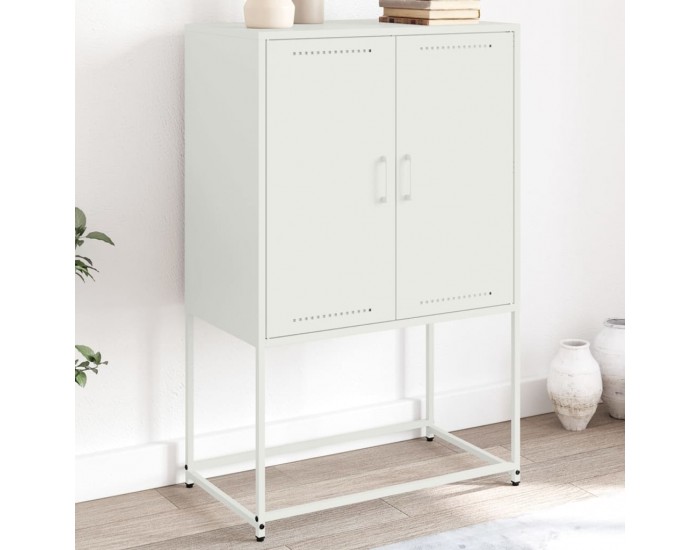 Sonata H Висок шкаф, бял, 68,5x38,5x107 см, стомана