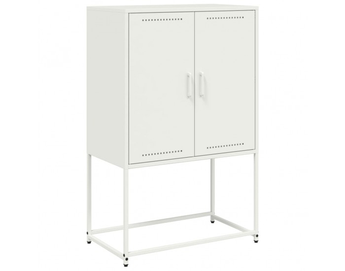 Sonata H Висок шкаф, бял, 68,5x38,5x107 см, стомана