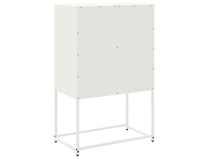 Sonata H Висок шкаф, бял, 68,5x38,5x107 см, стомана