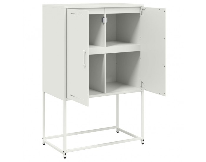 Sonata H Висок шкаф, бял, 68,5x38,5x107 см, стомана