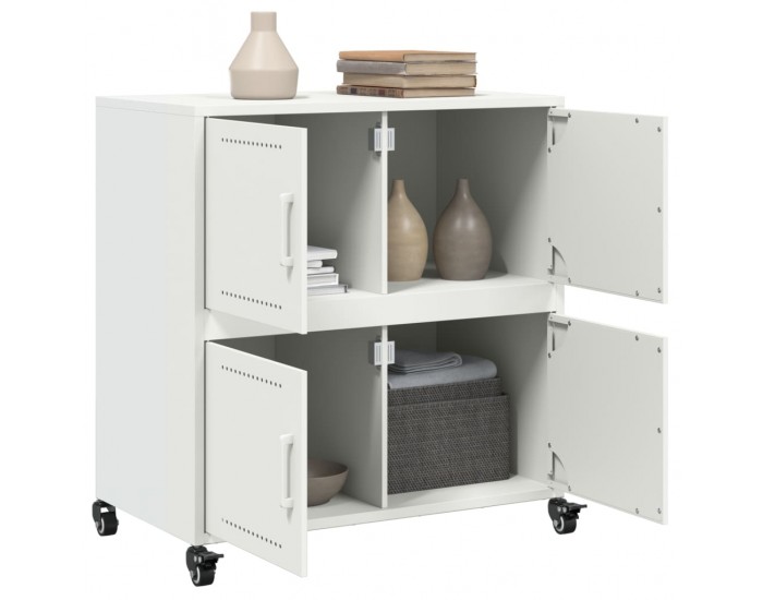Sonata H Бюфет, бял, 68x39x72 см, стомана