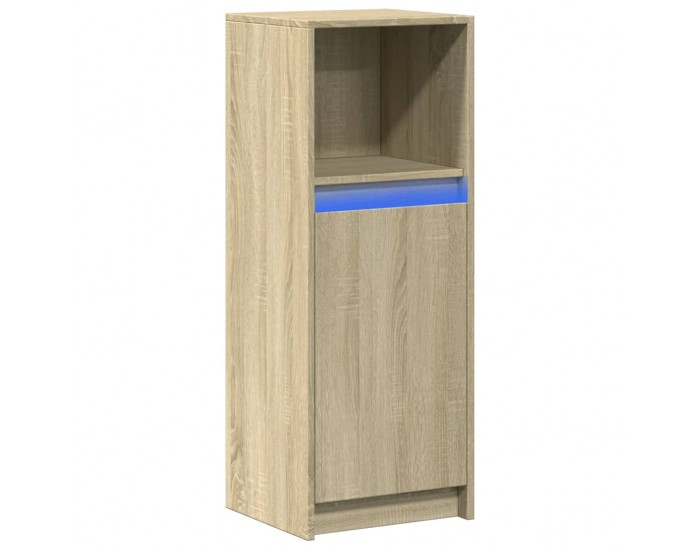 Sonata H Сайдборд с LED, дъб сонома, 38x34x100 см, инженерно дърво Sonata H Сайдборд с LED, дъб сонома, 38x34x100 см, инженерно дърво
