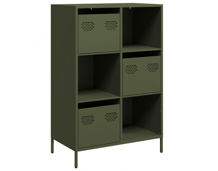 Sonata H Висок шкаф, маслиненозелен, 68x39x103,5 см, стомана