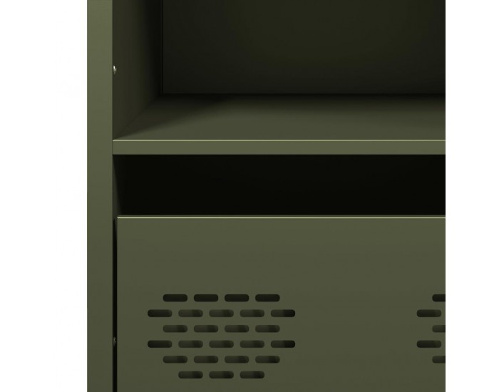 Sonata H Висок шкаф, маслиненозелен, 68x39x103,5 см, стомана