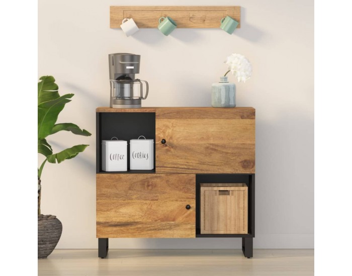 Sonata H Сайдборд с 2 врати, 80x33x75 см, мангово дърво масив