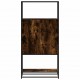Sonata H Висока етажерка опушен дъб 68x35x139cm Обработено дърво и метал Sonata H Висока етажерка опушен дъб 68x35x139cm Обработено дърво и метал