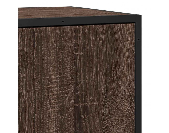 Sonata H Бюфет Кафяв дъб 68x35x76 cm Изработена дървесина и метал
