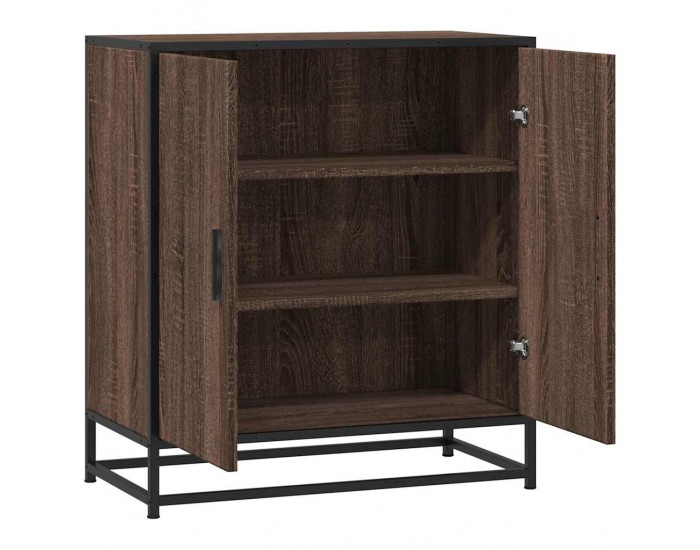 Sonata H Бюфет Кафяв дъб 68x35x76 cm Изработена дървесина и метал