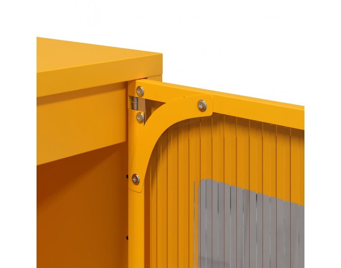 Sonata H Шкаф Горчица Жълто 36x39x107 cm Студено валцувана стомана