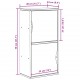 Sonata H Страничен шкаф ODDA White 40x24x79 cm Масивна дървесина Бор Sonata H Страничен шкаф ODDA White 40x24x79 cm Масивна дървесина Бор