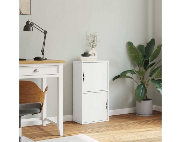 Sonata H Страничен шкаф ODDA White 40x24x79 cm Масивна дървесина Бор Sonata H Страничен шкаф ODDA White 40x24x79 cm Масивна дървесина Бор