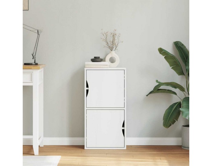 Sonata H Страничен шкаф ODDA White 40x24x79 cm Масивна дървесина Бор Sonata H Страничен шкаф ODDA White 40x24x79 cm Масивна дървесина Бор