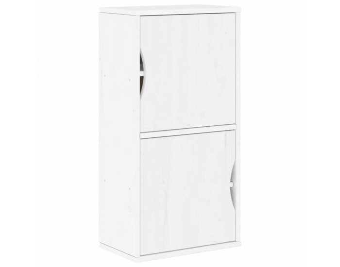 Sonata H Страничен шкаф ODDA White 40x24x79 cm Масивна дървесина Бор Sonata H Страничен шкаф ODDA White 40x24x79 cm Масивна дървесина Бор