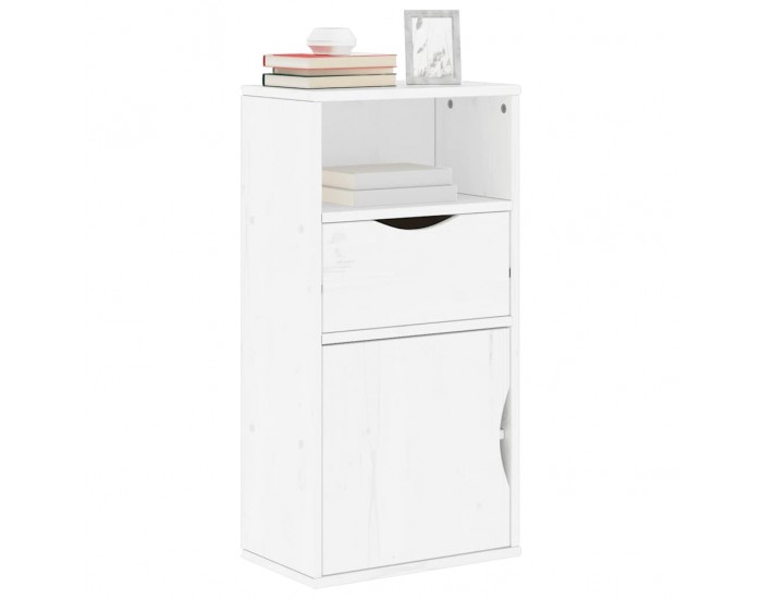 Sonata H Страничен шкаф с чекмедже ODDA White 40x24x79 cm Sonata H Страничен шкаф с чекмедже ODDA White 40x24x79 cm