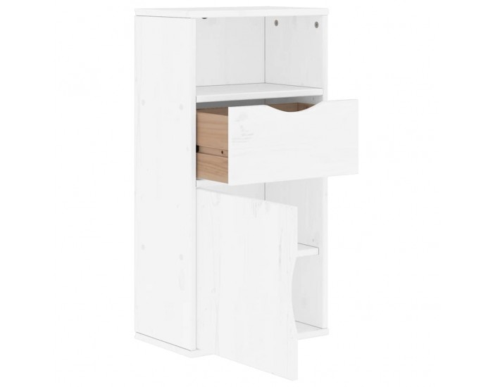 Sonata H Страничен шкаф с чекмедже ODDA White 40x24x79 cm Sonata H Страничен шкаф с чекмедже ODDA White 40x24x79 cm