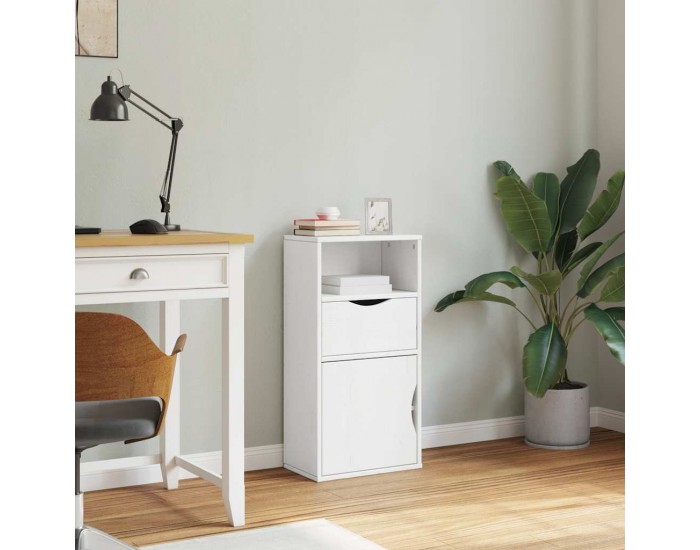Sonata H Страничен шкаф с чекмедже ODDA White 40x24x79 cm Sonata H Страничен шкаф с чекмедже ODDA White 40x24x79 cm