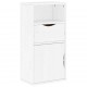 Sonata H Страничен шкаф с чекмедже ODDA White 40x24x79 cm Sonata H Страничен шкаф с чекмедже ODDA White 40x24x79 cm