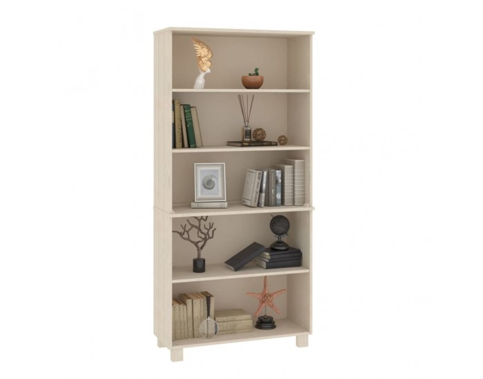 Sonata H Висок шкаф HAMAR, борово дърво масив, меденокафяв