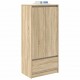 Sonata H Шкаф с чекмеджета, дъб сонома 55,5x34x119,5 см, инженерно дърво Sonata H Шкаф с чекмеджета, дъб сонома 55,5x34x119,5 см, инженерно дърво