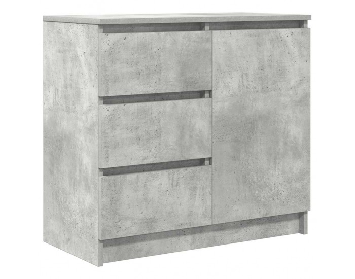 Sonata H Бюфет с чекмеджета, бетонно сив, 71x35x65 см, инженерно дърво Sonata H Бюфет с чекмеджета, бетонно сив, 71x35x65 см, инженерно дърво