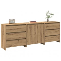 Sonata H 3 броя бюфет Artisan Oak Engineered Wood Sonata H 3 броя бюфет Artisan Oak Engineered Wood - Шкафове, Витрини, Модулни секции