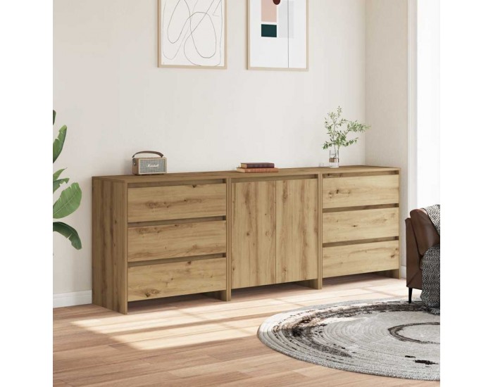 Sonata H 3 броя бюфет Artisan Oak Engineered Wood