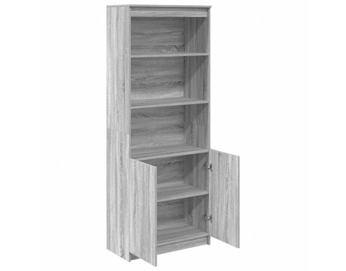 Sonata H Висок шкаф, сив сонома, 70x35x180 см, инженерно дърво